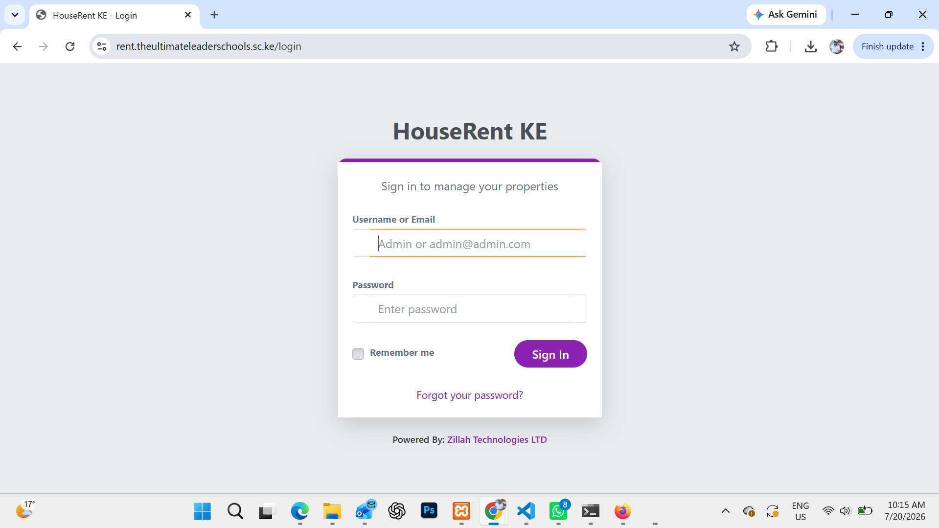 House Rent KE (Rental Management System)